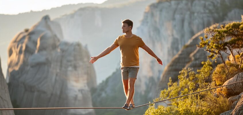 Balancing on a tightrope 2