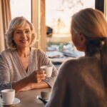 woman having coffee w friends