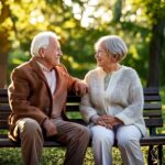 older couple in park