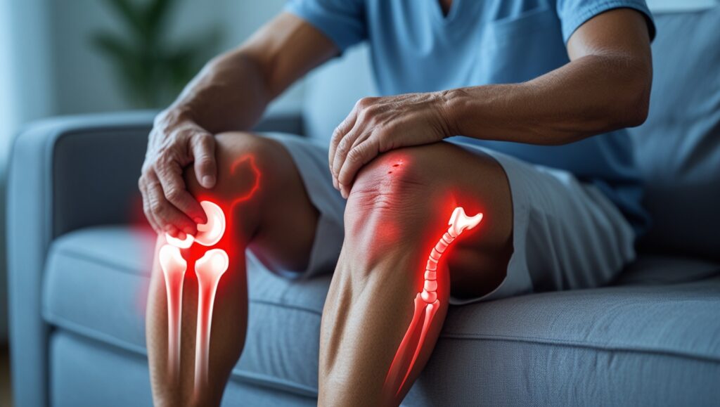 man with joint pain